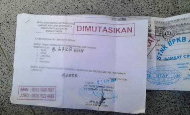 Perpanjang STNK Tanpa KTP